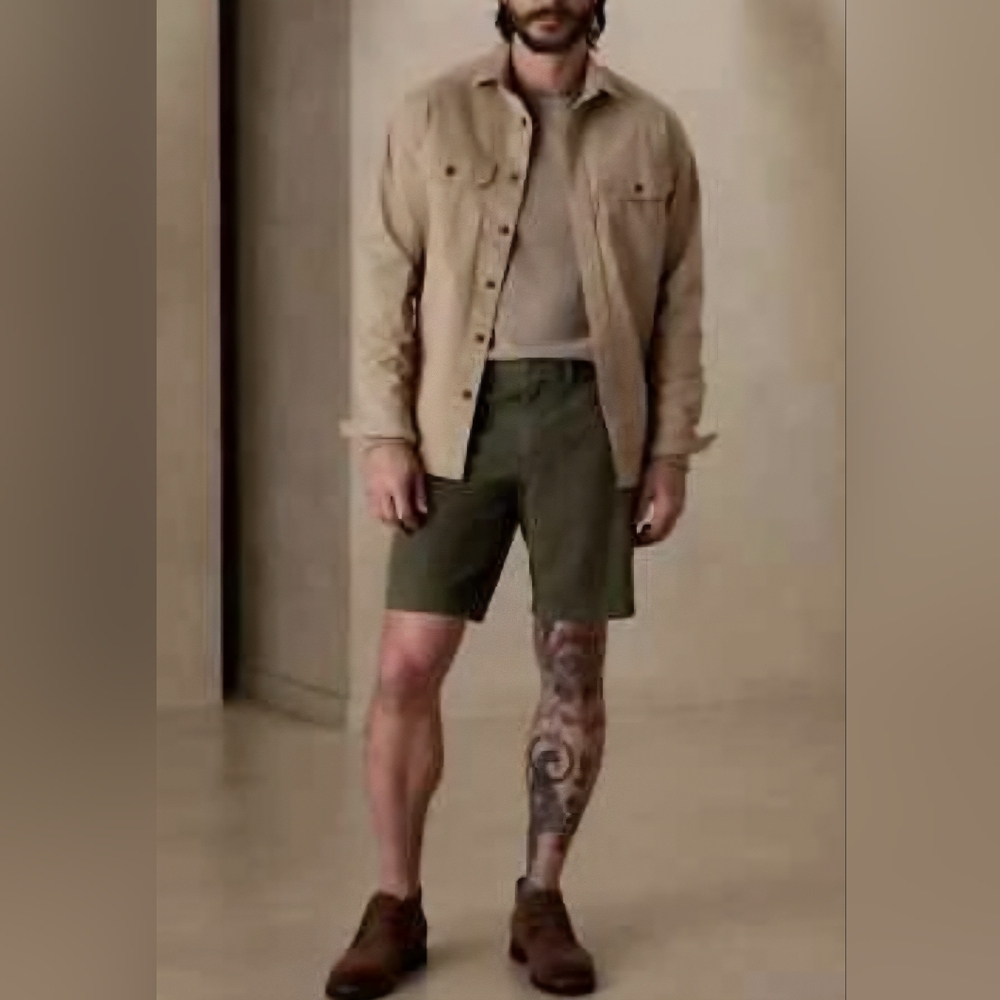 Banana Republic Dessert Tyme 9" Lived In Men's Shorts Size 38